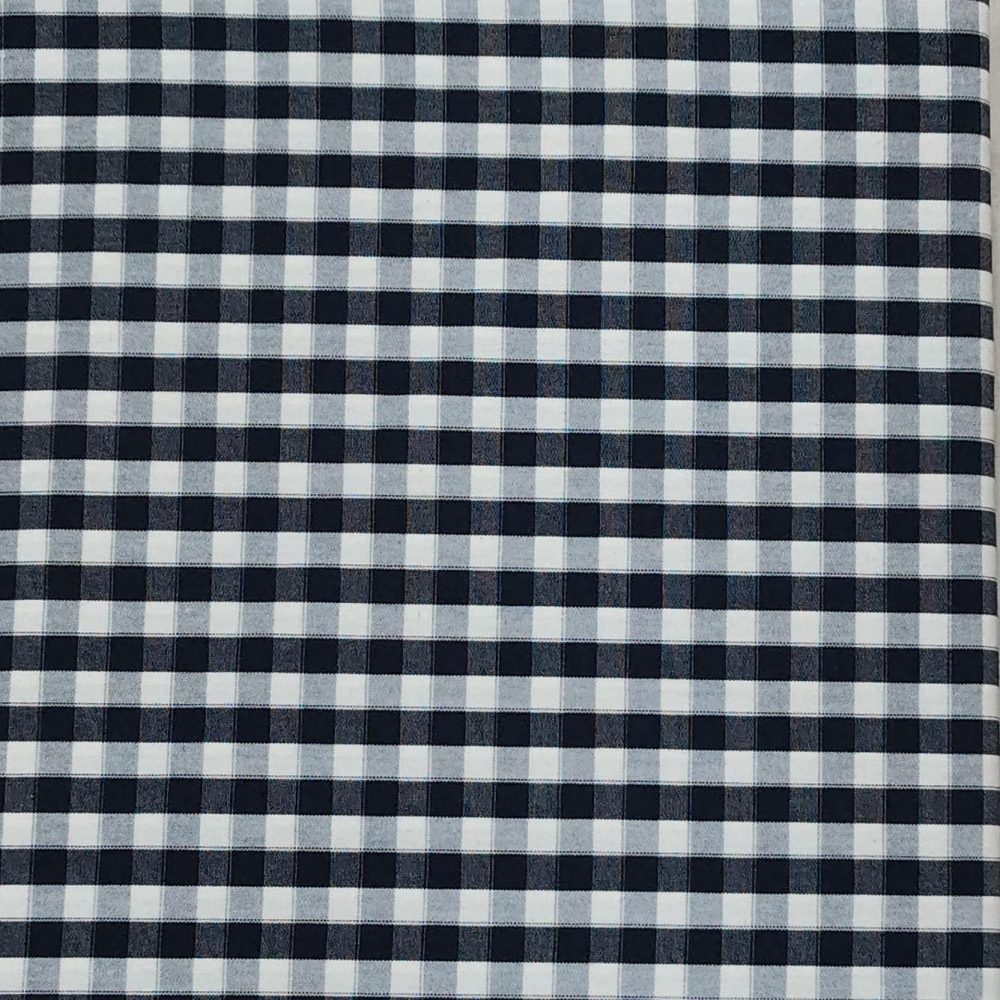 Xadrez Mini Azul Marinho e Cru